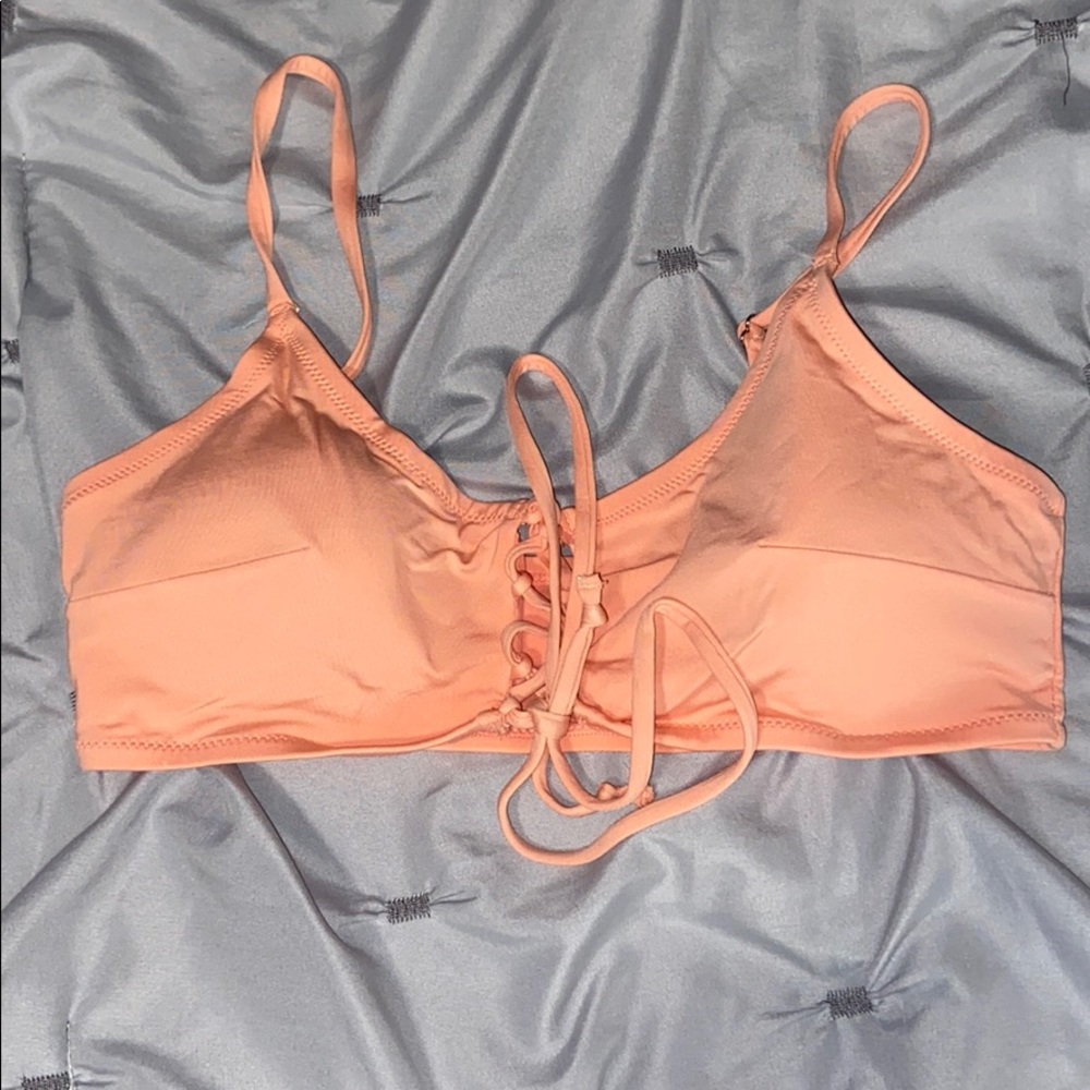 coral pink bikini top